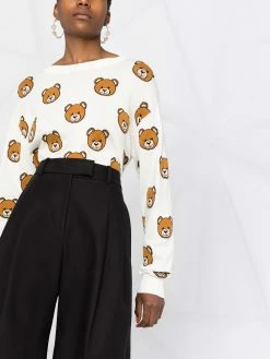 Moschino all-over Teddy Bear jumper