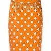 Moschino polka dot logo skirt