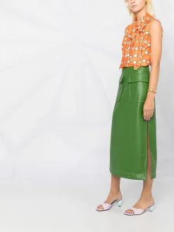 Moschino polka dot bow blouse