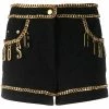Moschino chain-trimmed quilted shorts