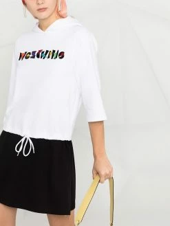 Moschino drawstring-waist hoodie dress