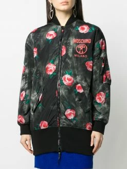 Moschino floral print bomber jacket