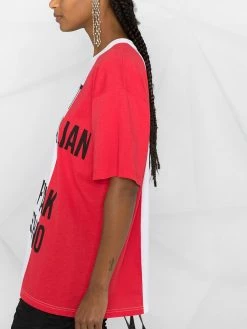 Discount ๐ Moschino Italian flag print oversized T ๐ shirt ๐ 10 Moschino Italian flag print oversized T-shirt