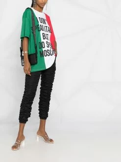 Discount ๐ Moschino Italian flag print oversized T ๐ shirt ๐ 13 Moschino Italian flag print oversized T-shirt