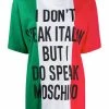 Moschino Italian flag print oversized T-shirt