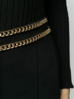 Moschino chain-trim cropped trousers