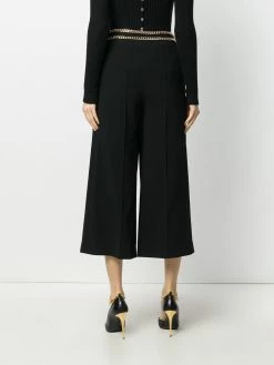 Moschino chain-trim cropped trousers