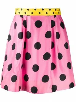 Moschino polka dot skater skirt