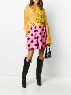Moschino polka dot skater skirt