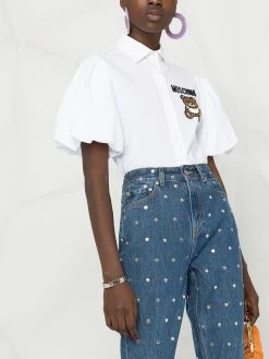 Moschino embroidered Teddy Bear shirt