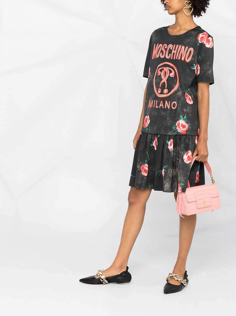 Buy ๐ Moschino Layered effect logo T ๐ shirt ๐ dress ๐ฅ 8 Moschino layered-effect logo T-shirt dress
