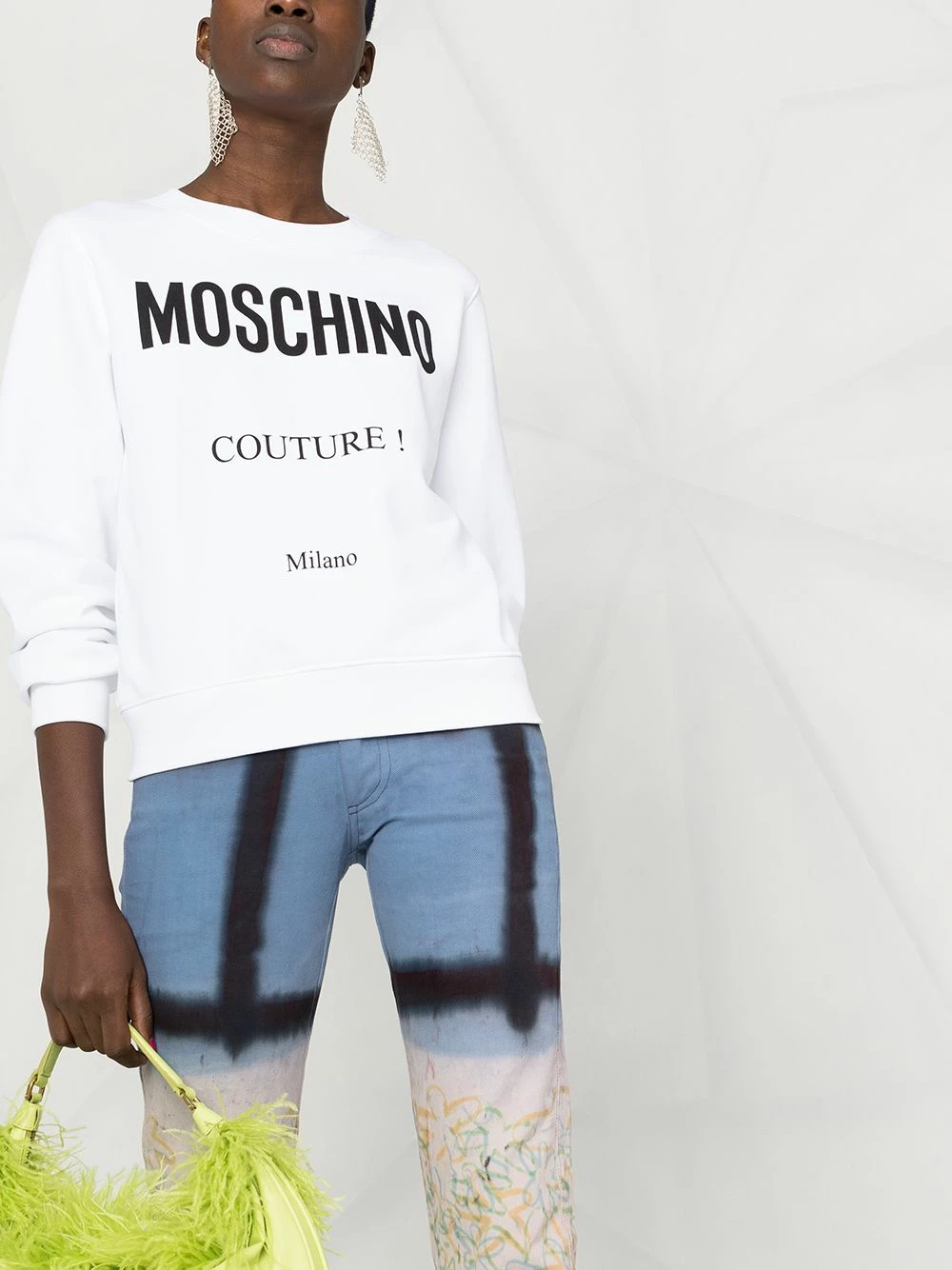 Buy โ๏ธ Moschino Couture logo sweatshirt ๐ฏ 7 Moschino Couture logo sweatshirt