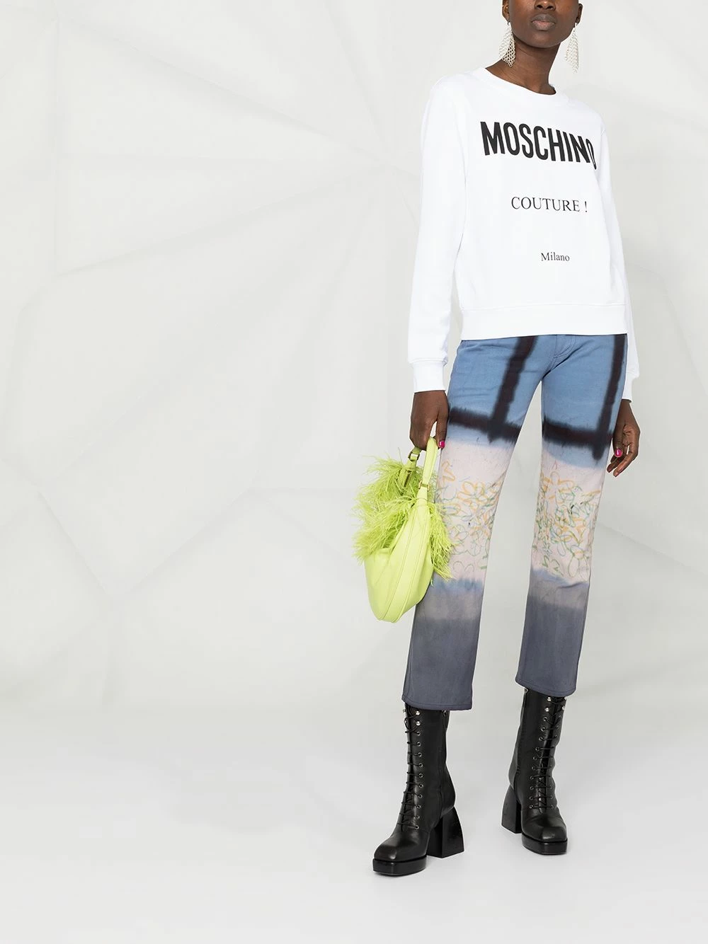 Buy โ๏ธ Moschino Couture logo sweatshirt ๐ฏ 4 Moschino Couture logo sweatshirt