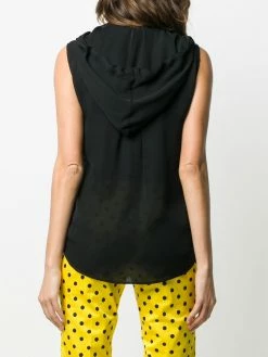Moschino hooded sleeveless top