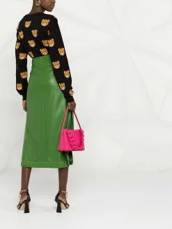 Moschino teddy bear print knitted jumper