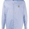 Moschino embroidered logo-patch shirt