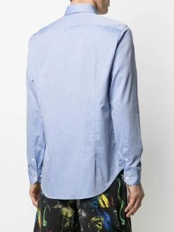 Moschino embroidered logo-patch shirt