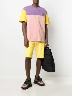 Moschino embroidered logo patch shorts