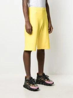 Moschino embroidered logo patch shorts