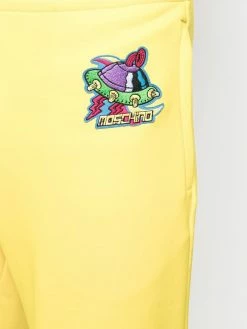 Moschino embroidered logo patch shorts