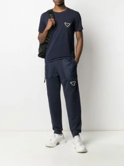 Moschino logo-patch straight-leg track pants