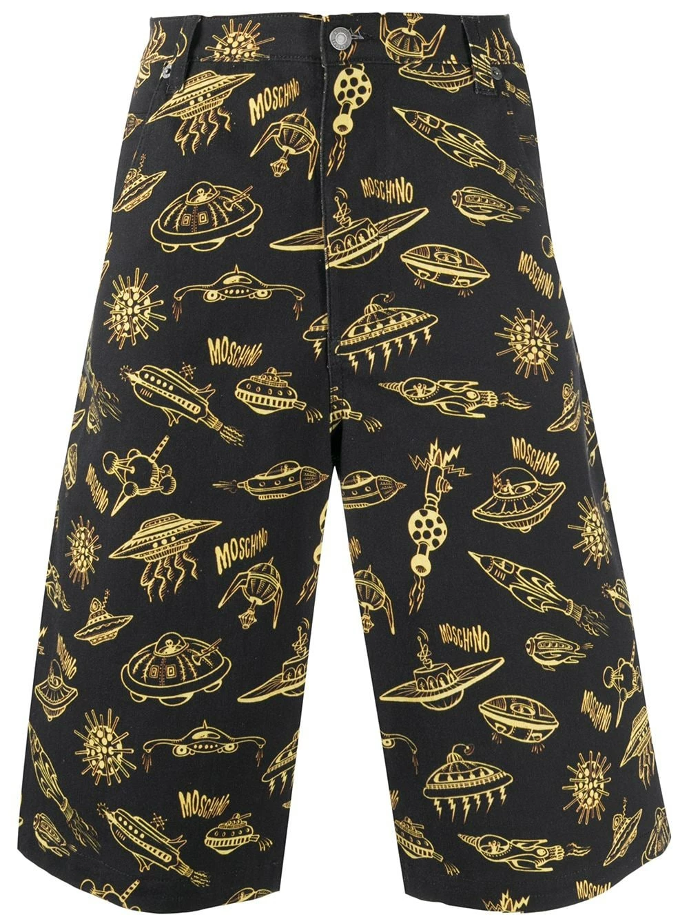 Best Sale ๐ Moschino Space print logo shorts ๐ 3 Moschino space-print logo shorts