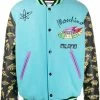 Moschino spaceship-motif bomber jacket
