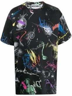 Moschino space print T-shirt