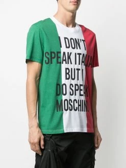 Moschino Italian flag logo print T-shirt