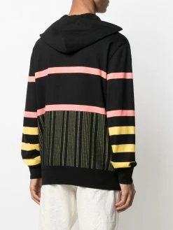 Moschino logo-intarsia knitted hoodie