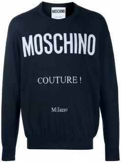 Moschino logo-print jumper