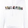 Moschino embroidered logo hoodie