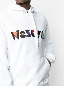 Moschino embroidered logo hoodie