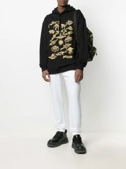 Moschino space-print hoodie