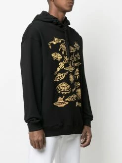 Moschino space-print hoodie
