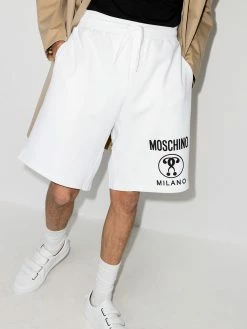 Moschino logo track shorts