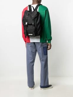 Moschino logo buckle backpack