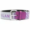 Moschino logo-pattern belt
