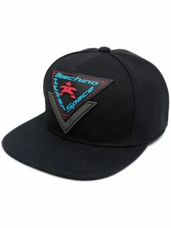 Moschino Hyper Space logo patch cap