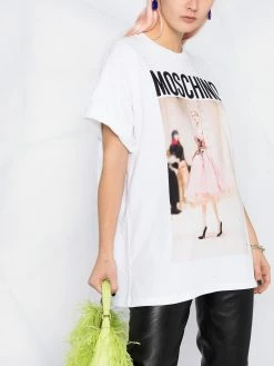 Moschino photo print logo T-shirt