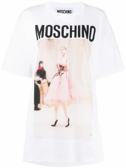 Moschino photo print logo T-shirt