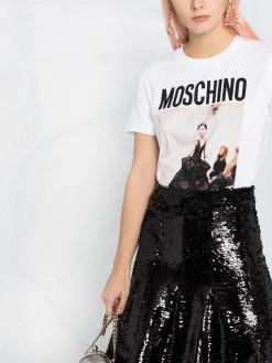 Moschino photograph print logo T-shirt