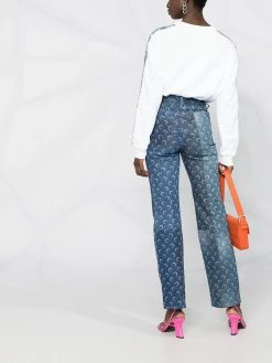 Moschino side-stripe logo sweatshirt