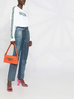 Moschino side-stripe logo sweatshirt