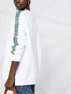 Moschino side-stripe logo sweatshirt