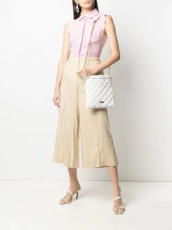 Moschino ruffled detailing sleeveless shirt