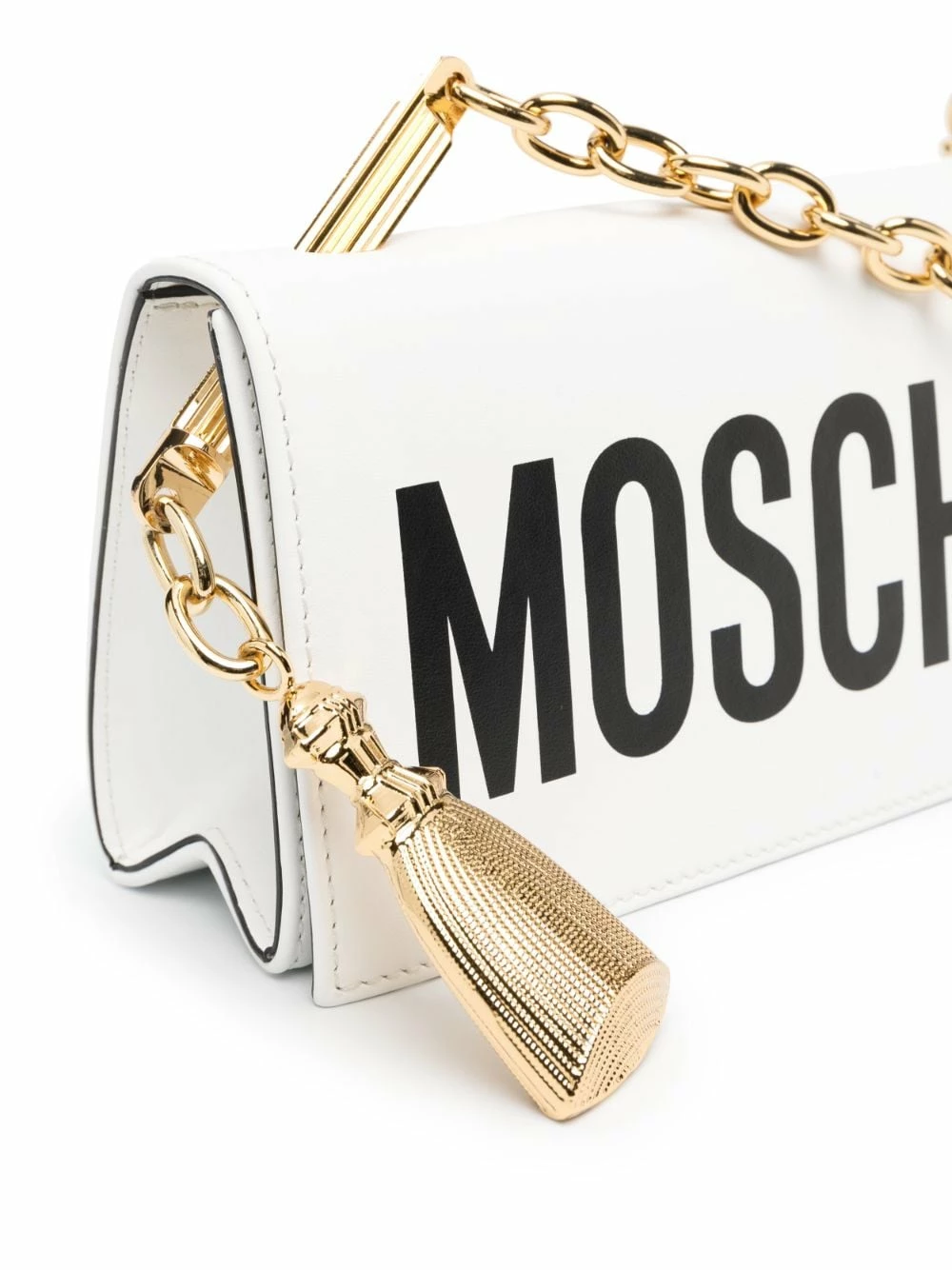Deals ๐ Moschino Logo print mini shoulder bag ๐งจ 6 Moschino logo-print mini shoulder bag