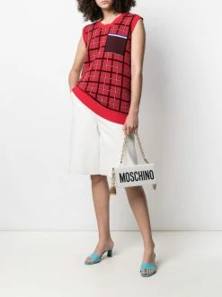 Moschino logo-print mini shoulder bag