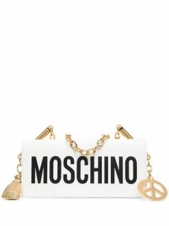 Moschino logo-print mini shoulder bag
