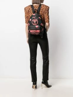 Moschino floral-print logo-print backpack